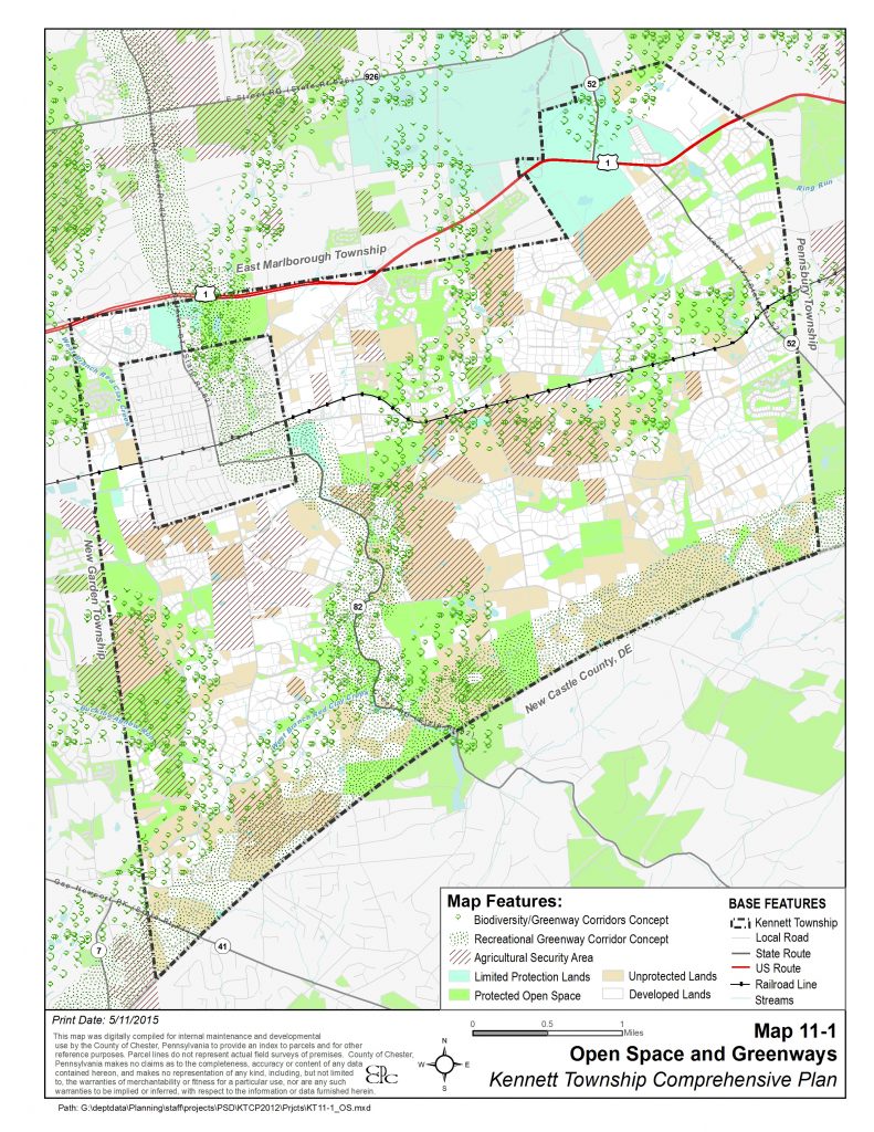 Kennett Township PA Open Space Map